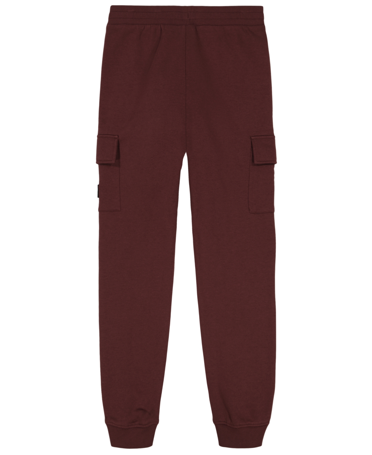 Calvin Klein Boys 8-20 Cargo Ribbed Waistband Fleece Joggers In Burgundy