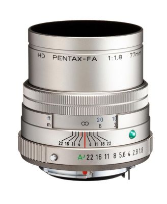 HD Pentax-FA 77mm f/1.8 Limited Lens, Silver, Bundle with Hoya 49mm UV+CPL Filter Kit