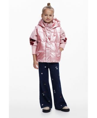 Girls's Metallic quilted vest