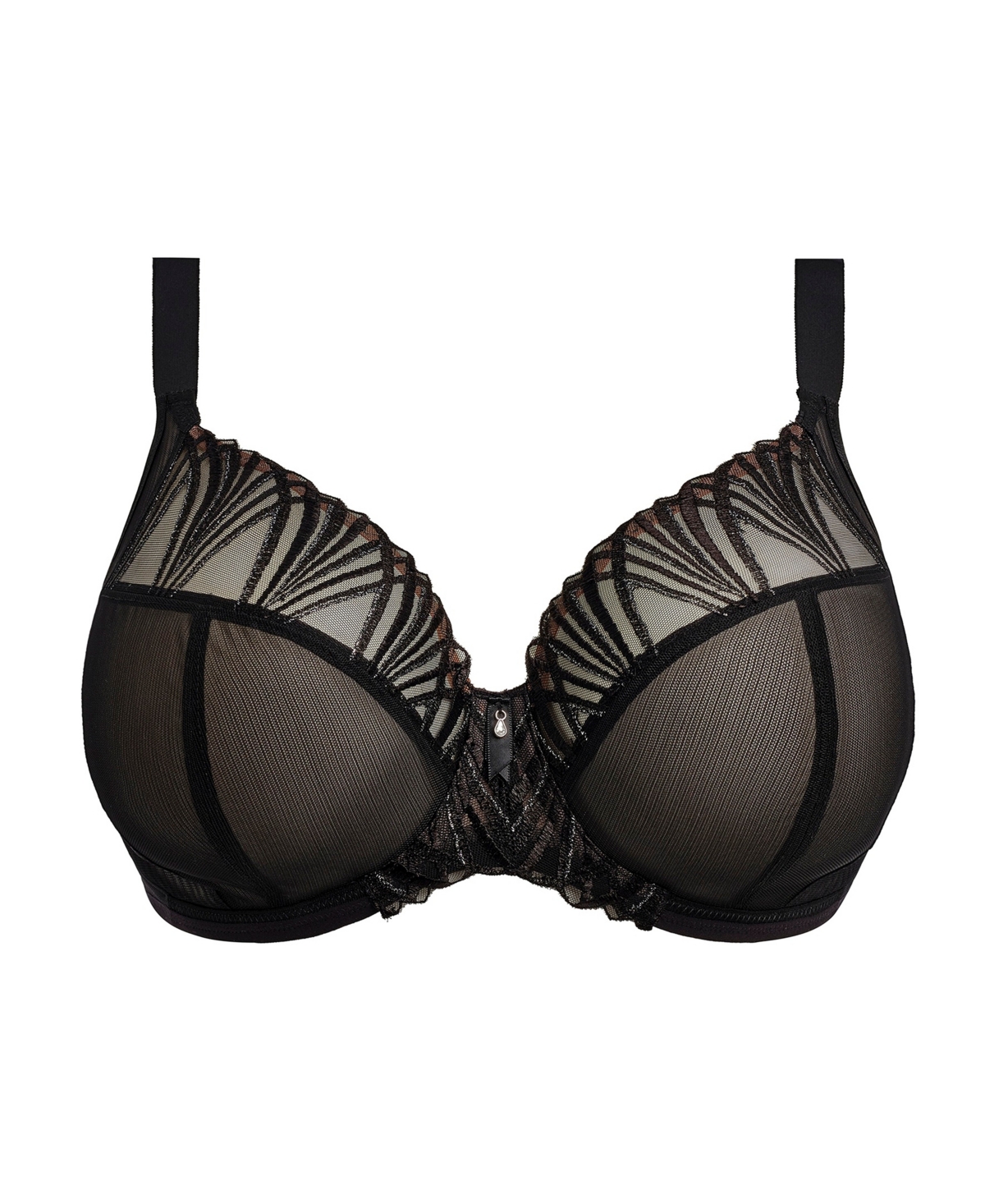 Elomi Plus Size Reja Underwire Plunge Bra In Black