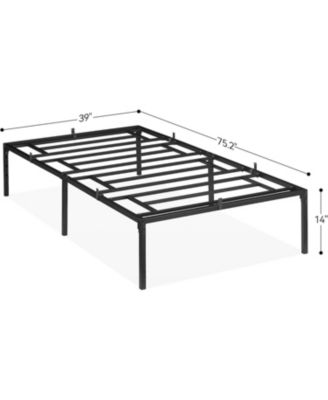 Metal Bed Frame, 14 Inch Simple Platform Bed Frame, Sturdy Heavy Duty Frame Bed Mattress Foundation, No Box Spring Needed, Easy Assembly, Twin Size