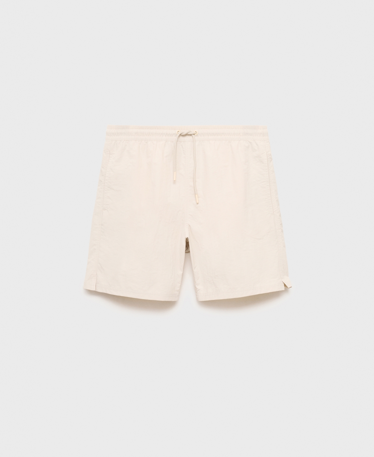 Mango Men's Basic Drawstring Swimsuit In Neutral
