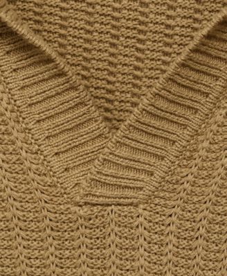 Men's Knitted Structured Polo Sweater