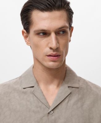 Men's Embroidered Cotton Shirt