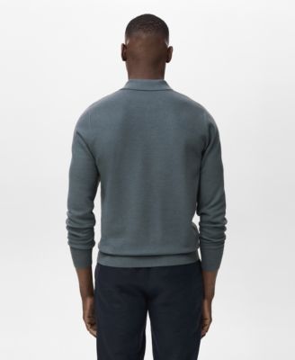 Men's Micro-Structured Cotton Polo Shirt