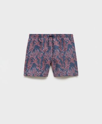 Men's Coral Print Swimsuit