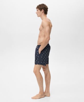Men's Seashell Print Swimsuit