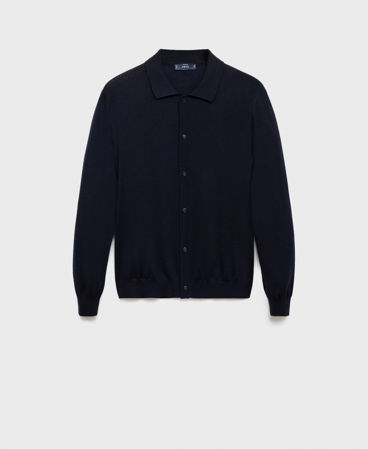 Mango Men's Merino Wool Cardigan In Blue