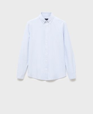 MANGO Men's Cotton Kodak Striped Shirt