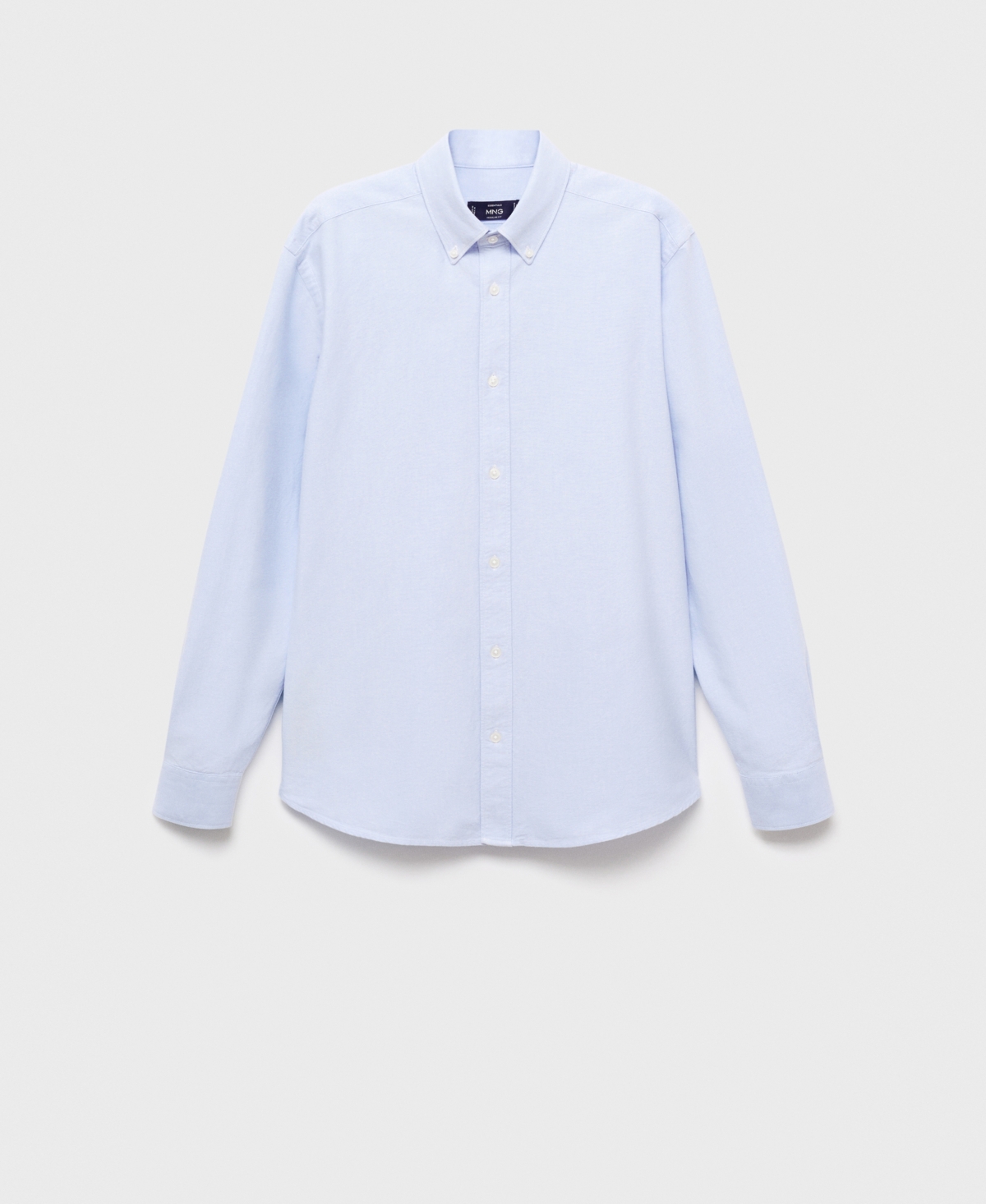Mango Men's Cotton Oxford Shirt In Blue