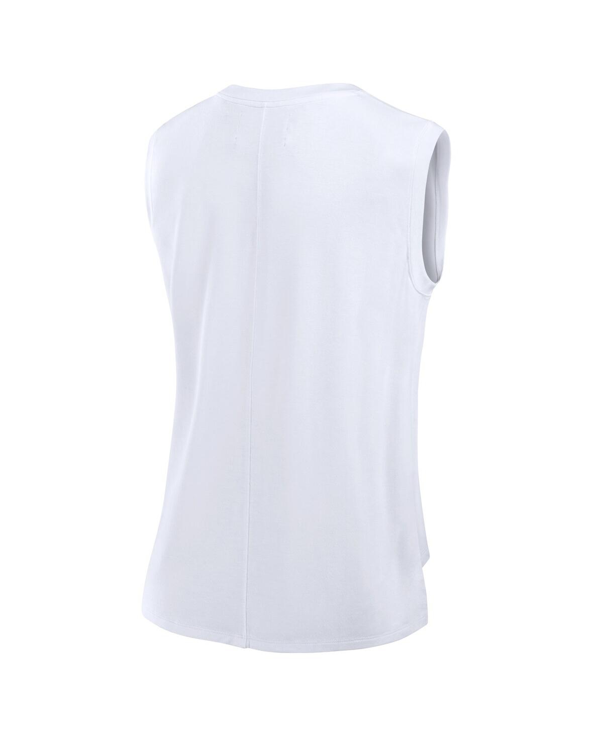 Fanatics Women's White Cincinnati Bengals Studio Gym Tank Top In White