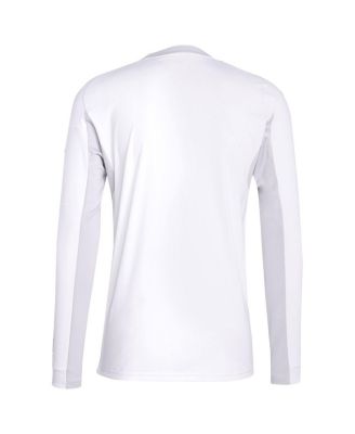 Men's White Real Madrid 2025/26 Home Replica Long Sleeve Jersey