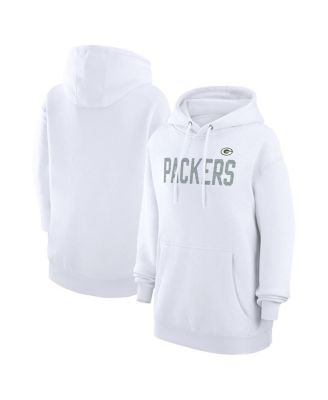 G-III 4Her by Carl Banks - Women's White Green Bay Packers Dot Print Pullover Hoodie
