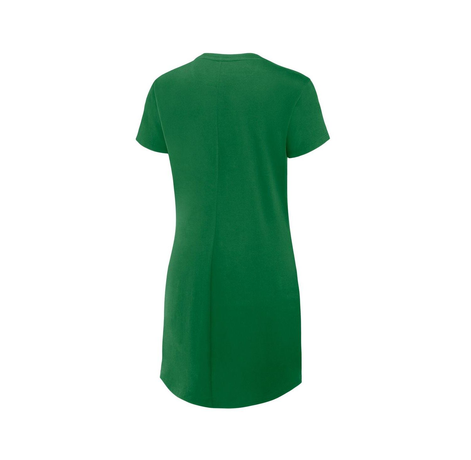 Women's Green Oregon Ducks Ruched Drape T-Shirt Dress
