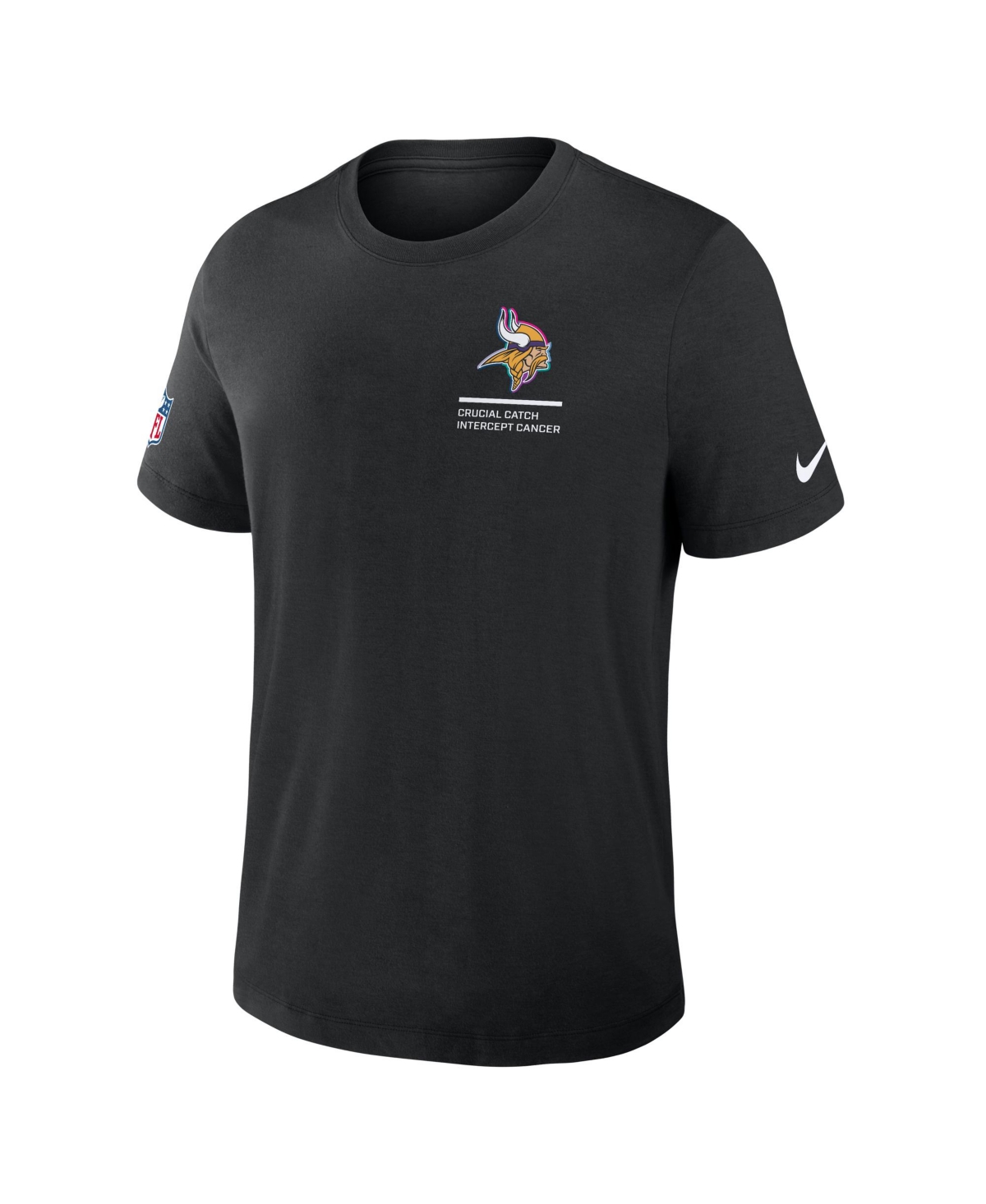 Nike Men's Black Minnesota Vikings 2025 Nfl Crucial Catch Tri-blend Dri-fit T-shirt In Black