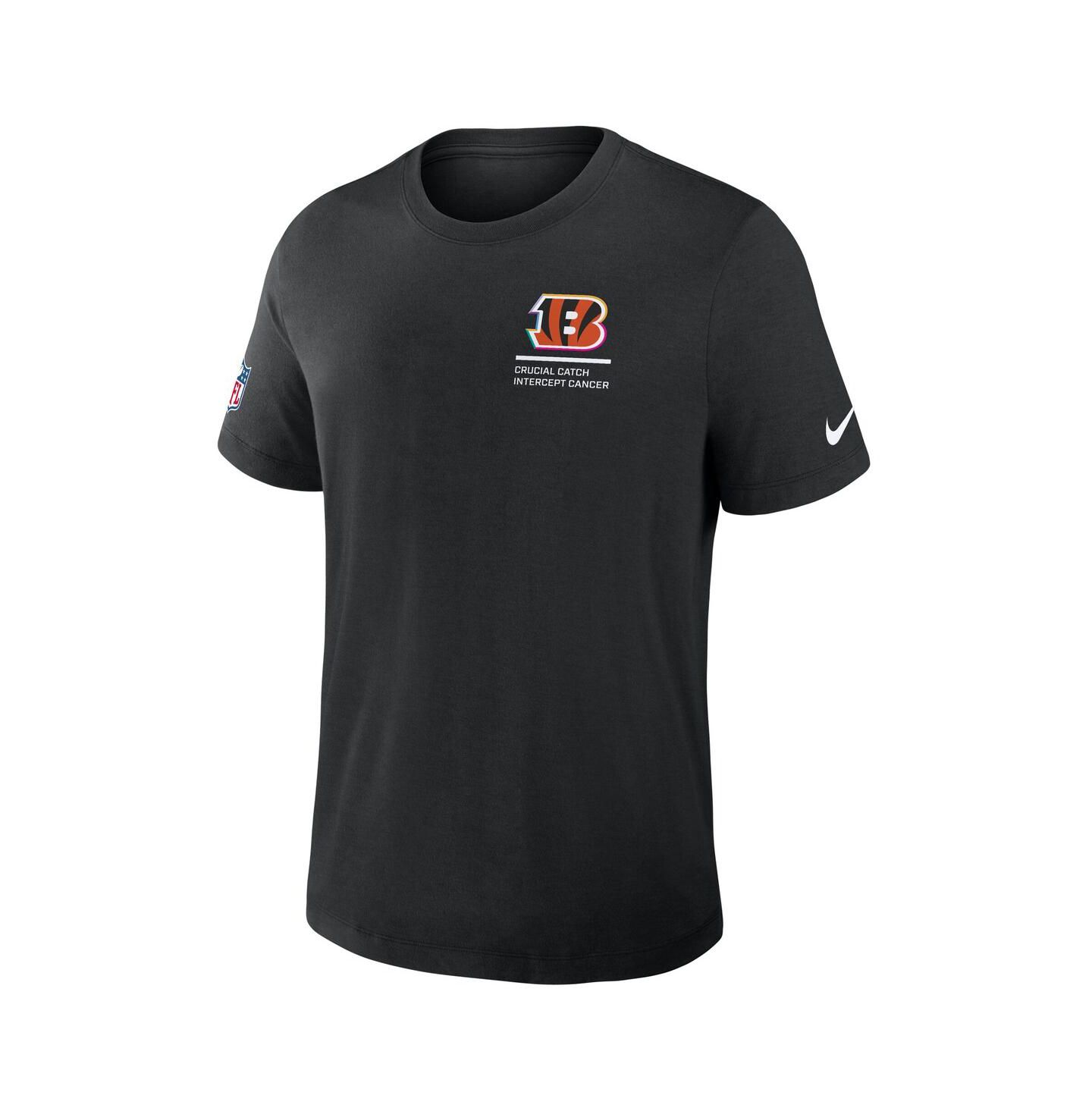 Мужская футболка Nike Black Cincinnati Bengals 2025 NFL Crucial Catch Tri-Blend Dri-FIT — фото 2