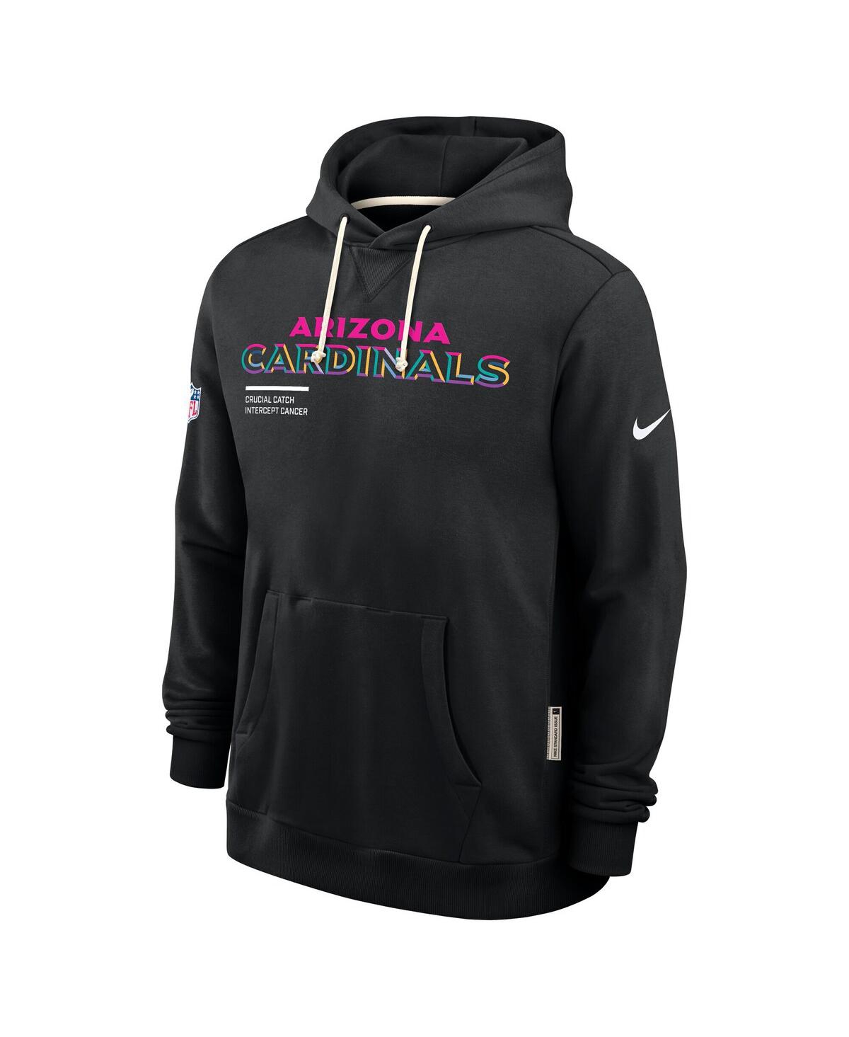 Nike Arizona Cardinals Crucial Catch Sideline  Men's Dri-fit Nfl Pullover Hoodie In Black