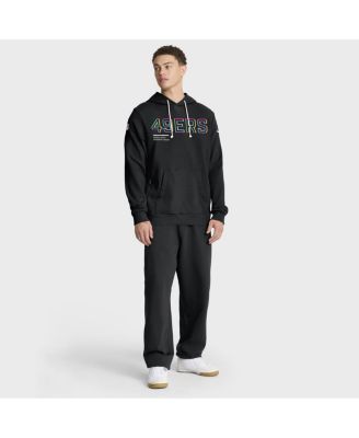 Men's Black San Francisco 49ers 2025 NFL Crucial Catch Sideline Standard Issue Dri-FIT Hoodie