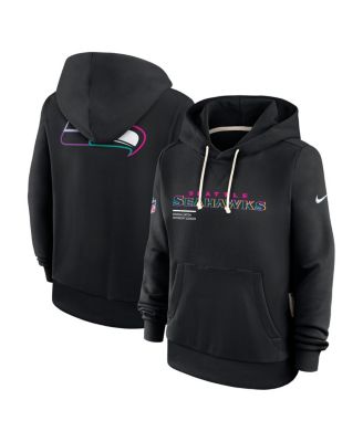 Nike - Women's Black Seattle Seahawks 2025 NFL Crucial Catch Sideline Standard Issue Dri-FIT Hoodie