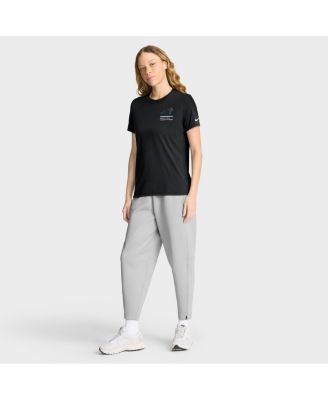 Women's Black Carolina Panthers 2025 NFL Crucial Catch Tri-Blend Dri-FIT T-Shirt