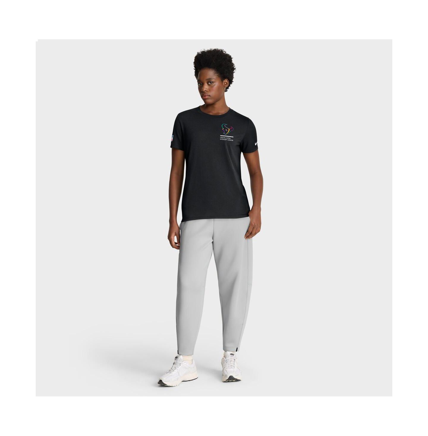 Женская футболка Nike Black Houston Texans 2025 NFL Crucial Catch Tri-Blend Dri-FIT — фото 3