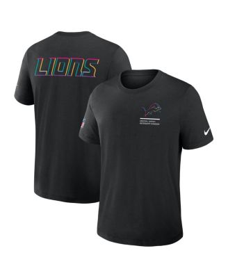 Nike - Men's Black Detroit Lions Tall 2025 NFL Crucial Catch Tri-Blend Dri-FIT T-Shirt
