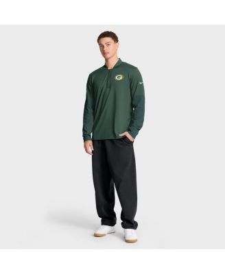 Men's Green Green Bay Packers Sideline Dri-FIT Half-Zip Pullover Sweatshirt