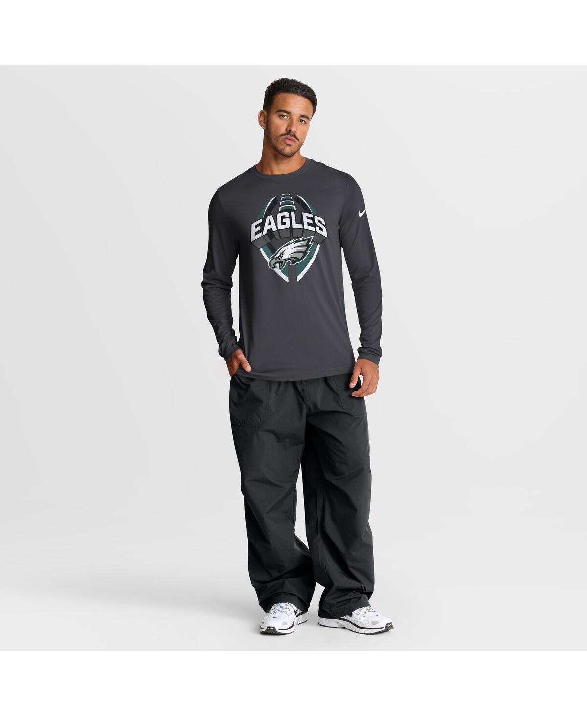 Nike Philadelphia Eagles Legend Icon  Men's Dri-fit Nfl Long-sleeve T-shirt In Black