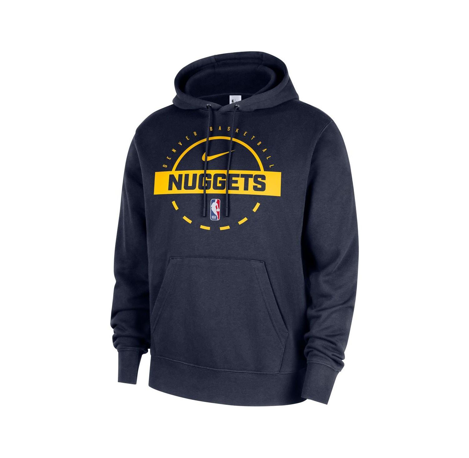 Men's Navy Denver Nuggets 2025/26 Authentic Practice Club Pullover Hoodie