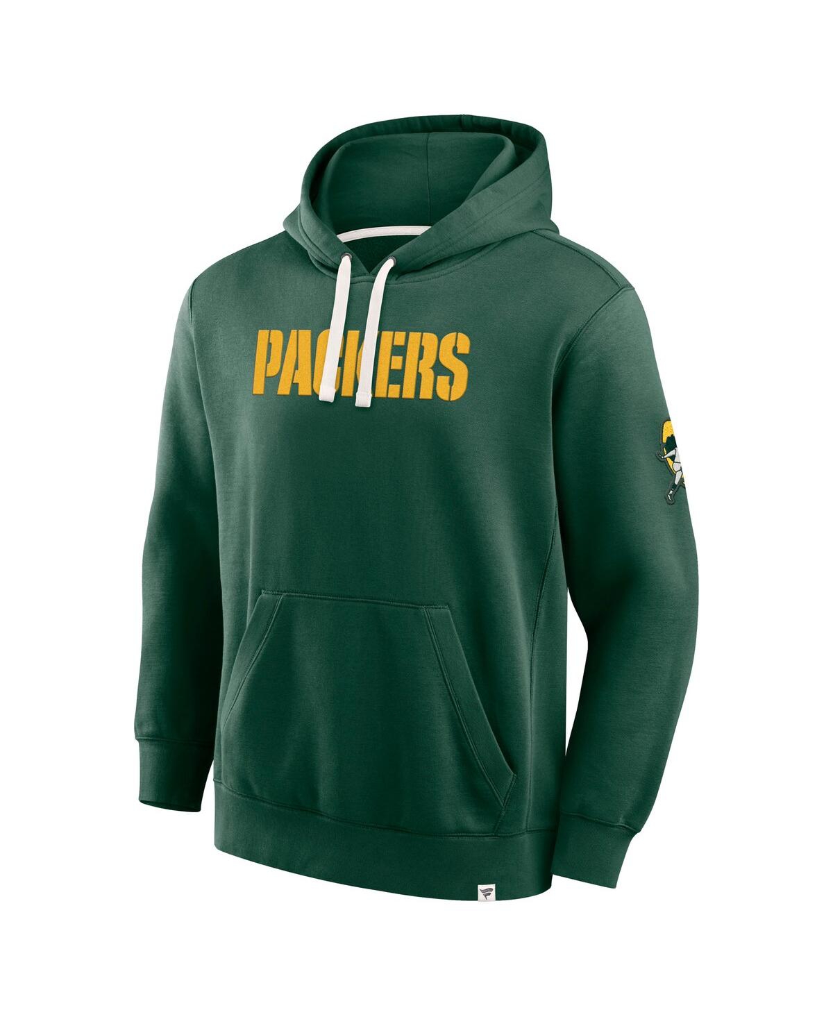 Fanatics Men's Green Green Bay Packers New Horizons Heritage Pullover Hoodie In Green