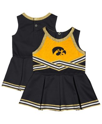 Colosseum - Girls Baby Boys and Girls Black Iowa Hawkeyes Lollipop Park Cheer Dress