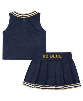 Girls Toddler 2-Piece Navy Michigan Wolverines Lollipop Park Cheer Set