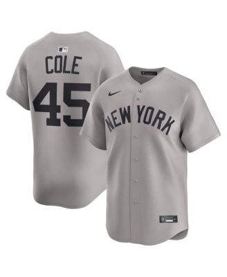 Nike - Men's Gerrit Cole Gray New York Yankees Road Limited Player Jersey