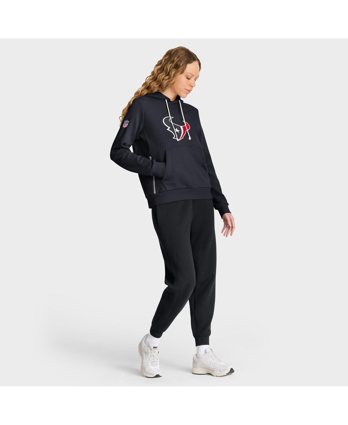 Nike Women's Navy Houston Texans Sideline Standard Issueâ Initial Homeâ Dri-fit Hoodie In Blue