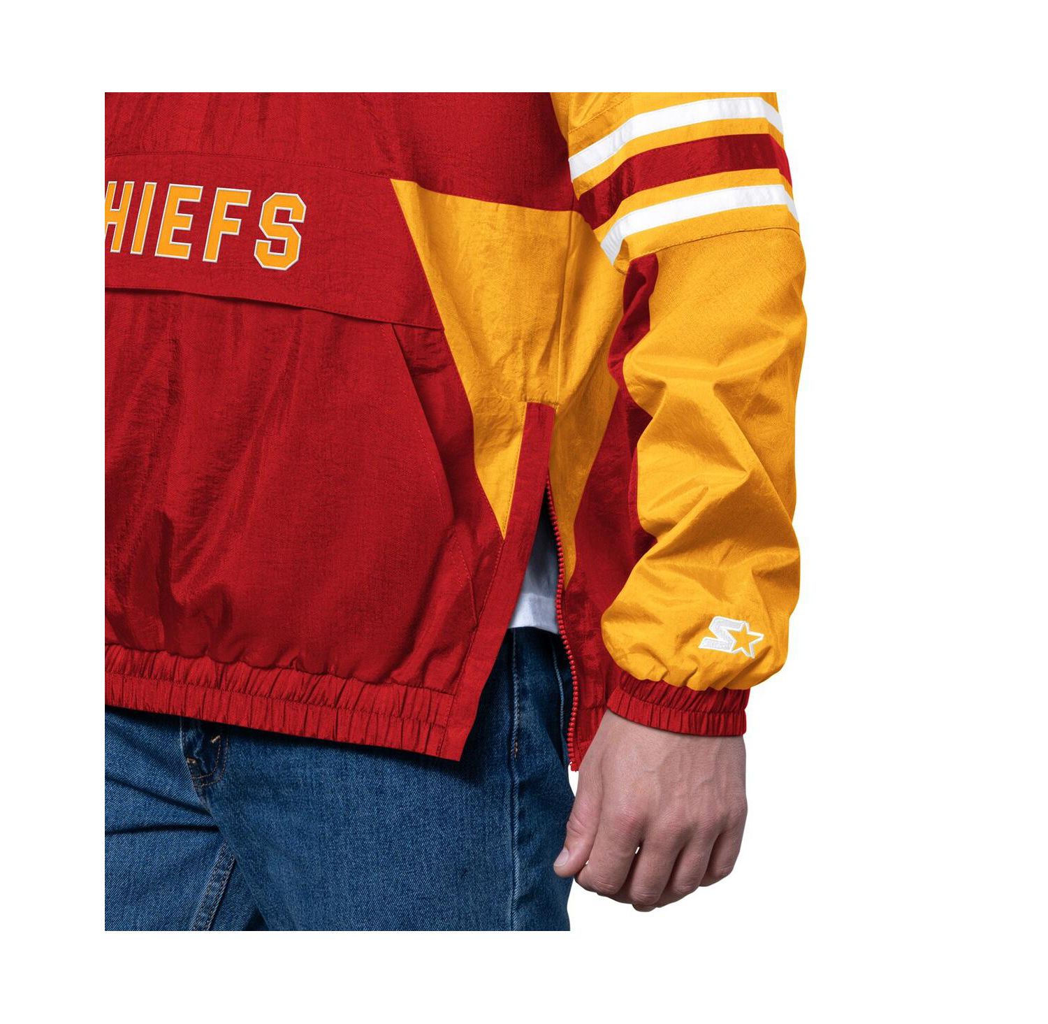 Men's Red Kansas City Chiefs Prospect Half-Zip Pullover Sweatshirt