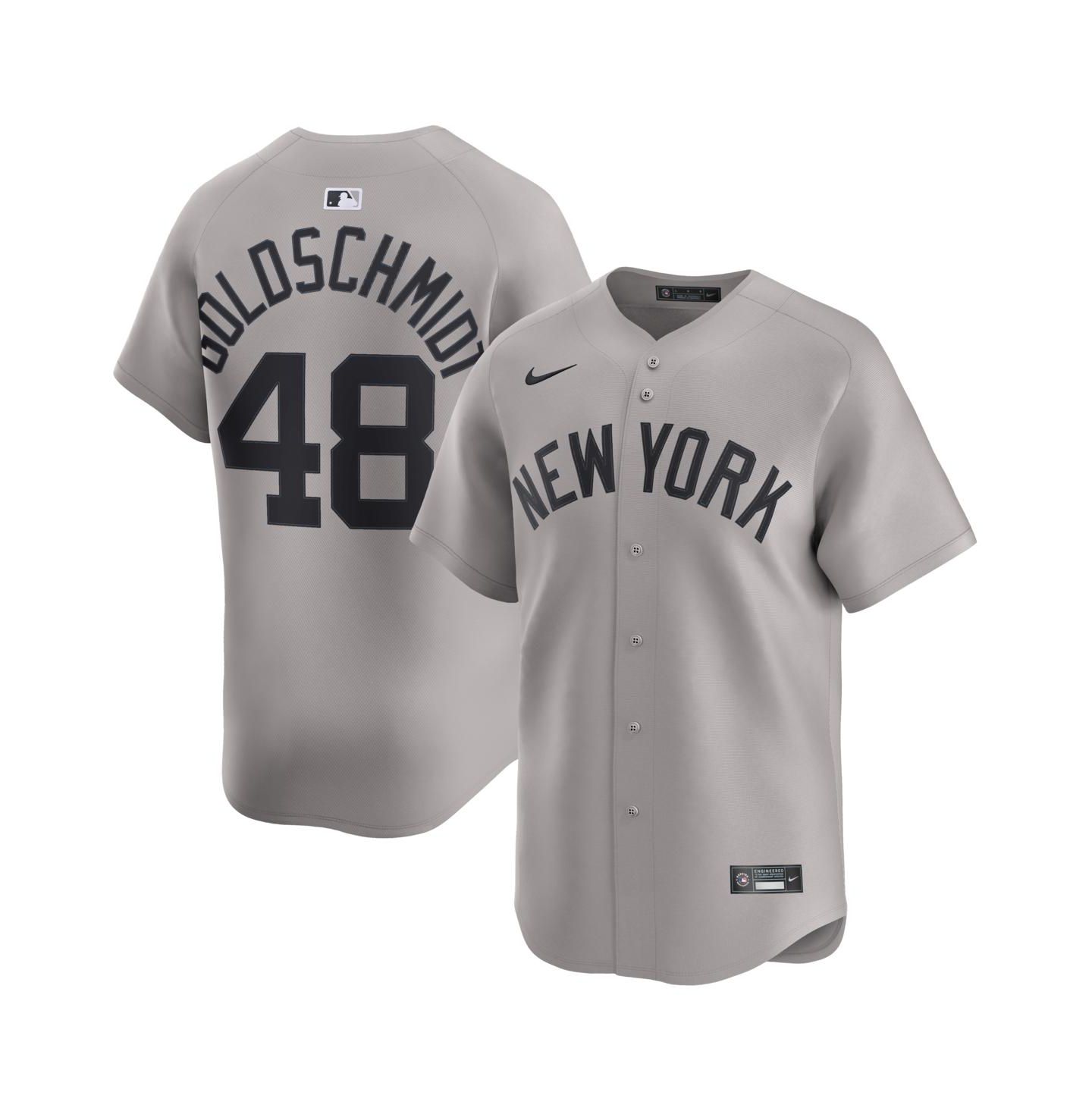 Мужской топ Nike Paul Goldschmidt Gray New York Yankees Road Limited Player Jersey — фото 1