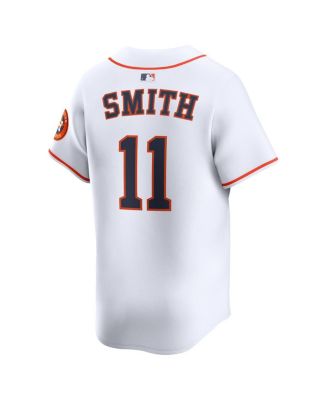 Men's Cam Smith 11 White Houston Astros Home Limited Player Jersey
