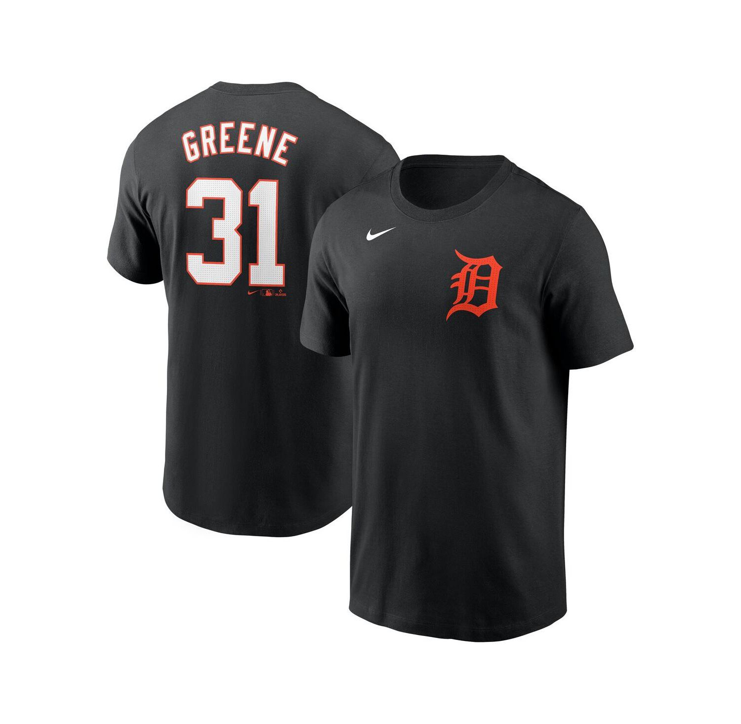 Men's Riley Greene Black Detroit Tigers Fuse Name & Number T-Shirt
