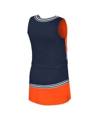 Big Girls 2-Piece Navy Illinois Fighting Illini Lollipop Park Cheer Set