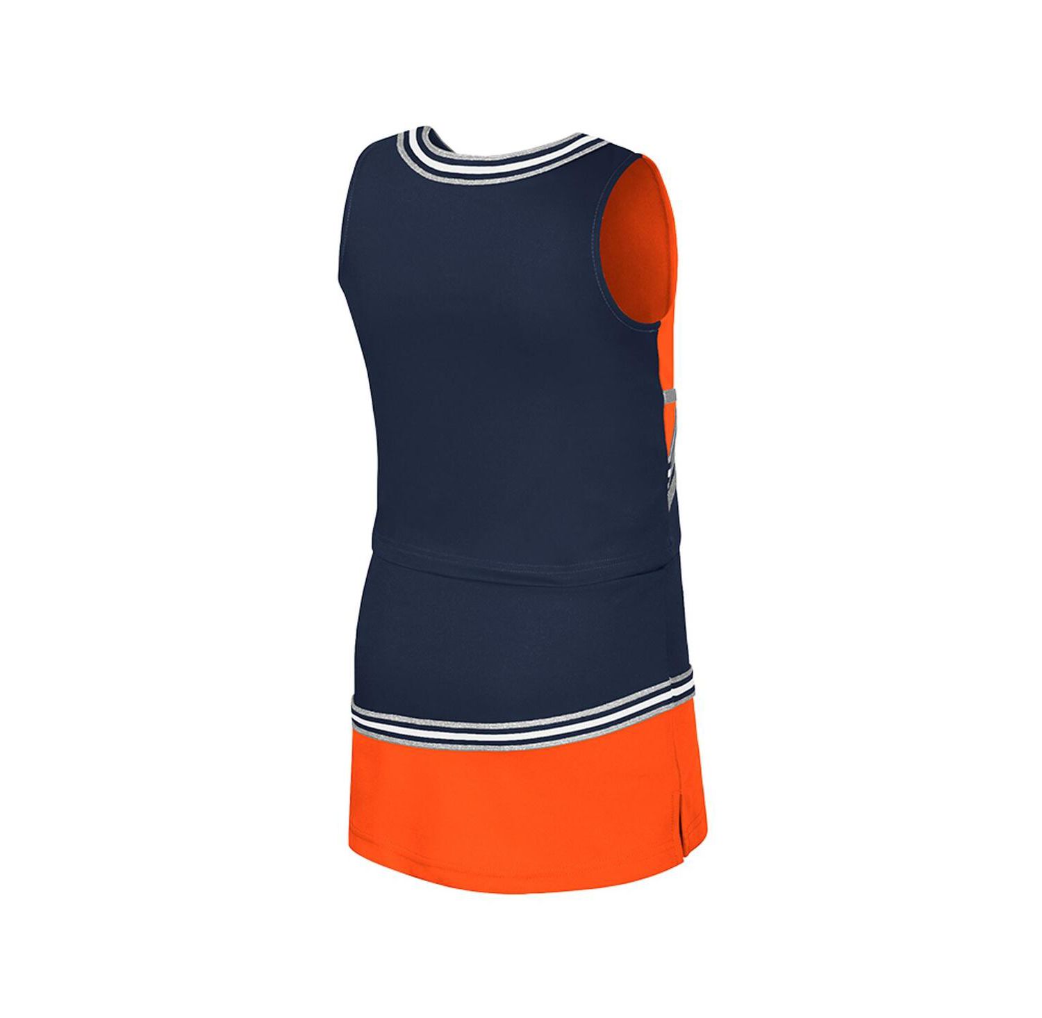 Big Girls 2-Piece Navy Illinois Fighting Illini Lollipop Park Cheer Set