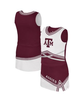 Colosseum - Big Girls Maroon Texas A&M Aggies Lollipop Park Cheer Two-Piece Set