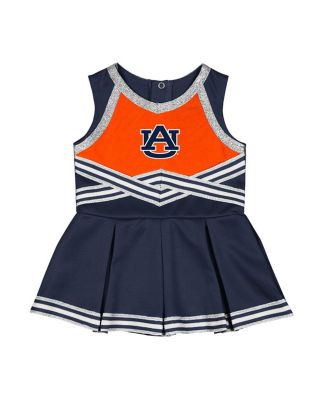 Girls Baby Boys and Girls Navy Auburn Tigers Lollipop Park Cheer Dress