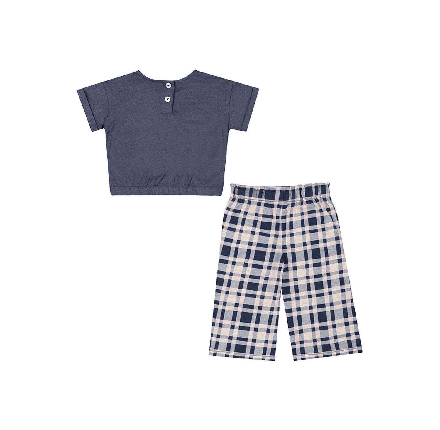 Baby Boys and Girls 2-Piece Navy Notre Dame Fighting Irish Sky Castle T-Shirt and Pants Set