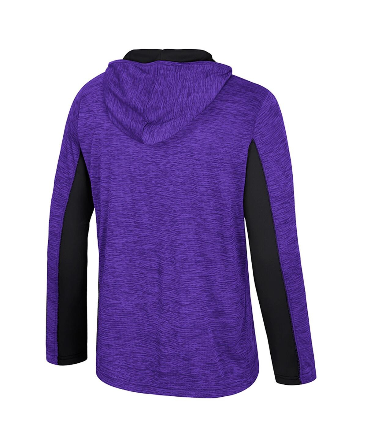 Colosseum Men's Purple Washington Huskies Always Sunny Quarter-Zip Hoodie