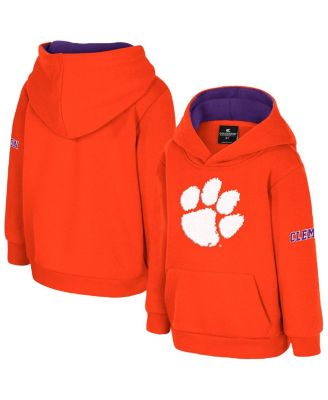 Colosseum - Toddler Orange Clemson Tigers Big Logo Volume Fleece Pullover Hoodie