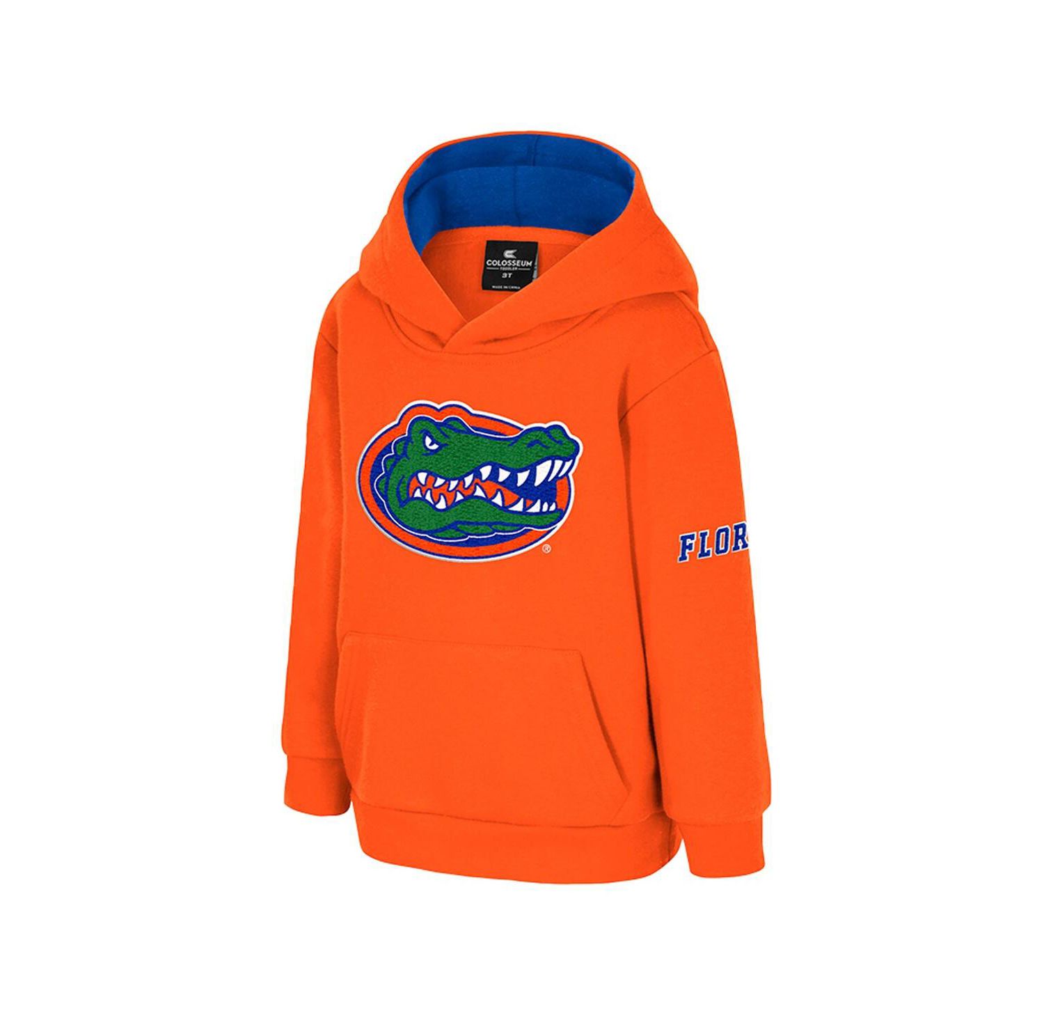 Toddler Orange Florida Gators Big Logo Volume Fleece Pullover Hoodie