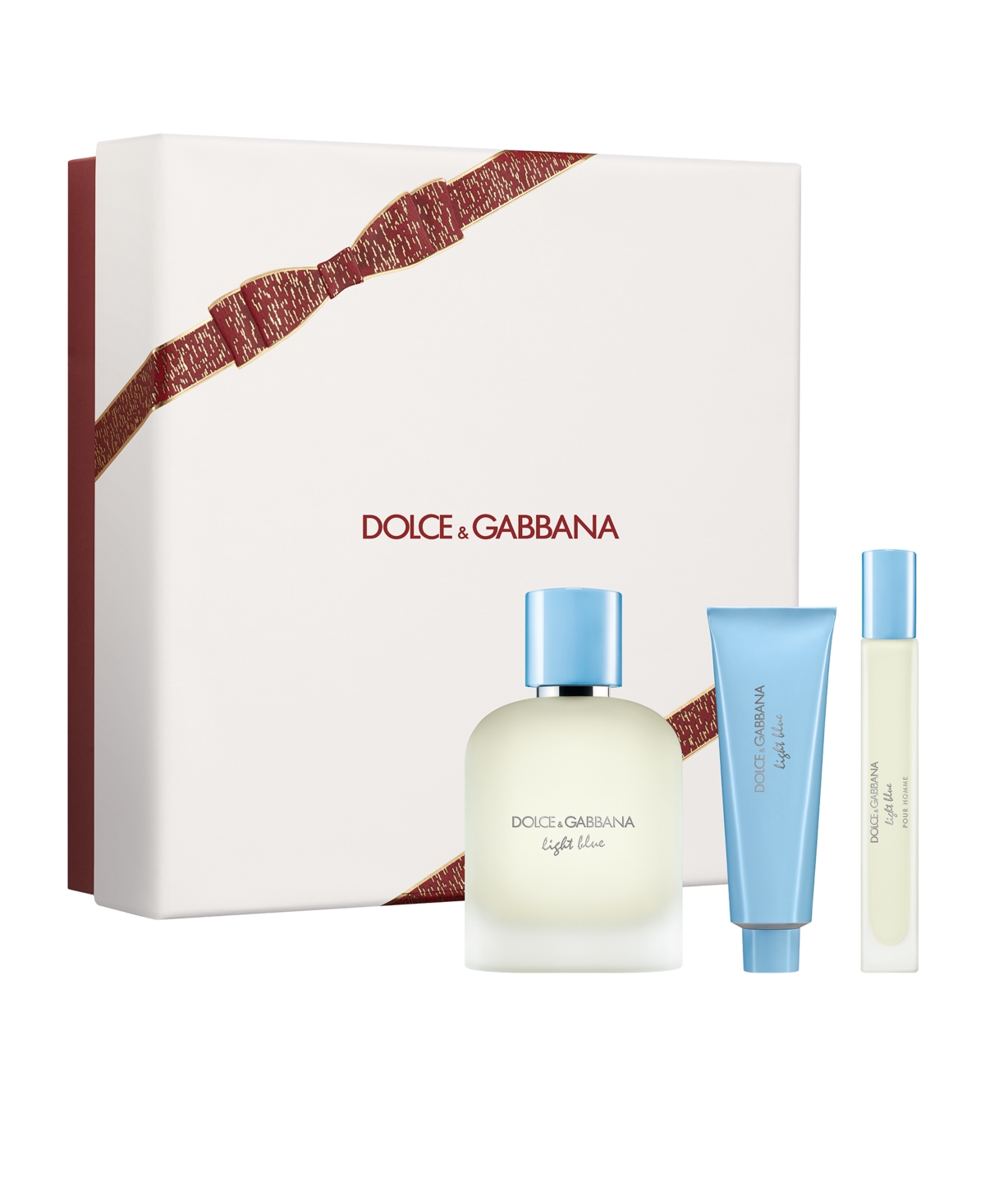 Dolce&Gabbana Men's 3-Pc. Light Blue Pour Homme Eau De Toilette with Shower Gel Gift Set