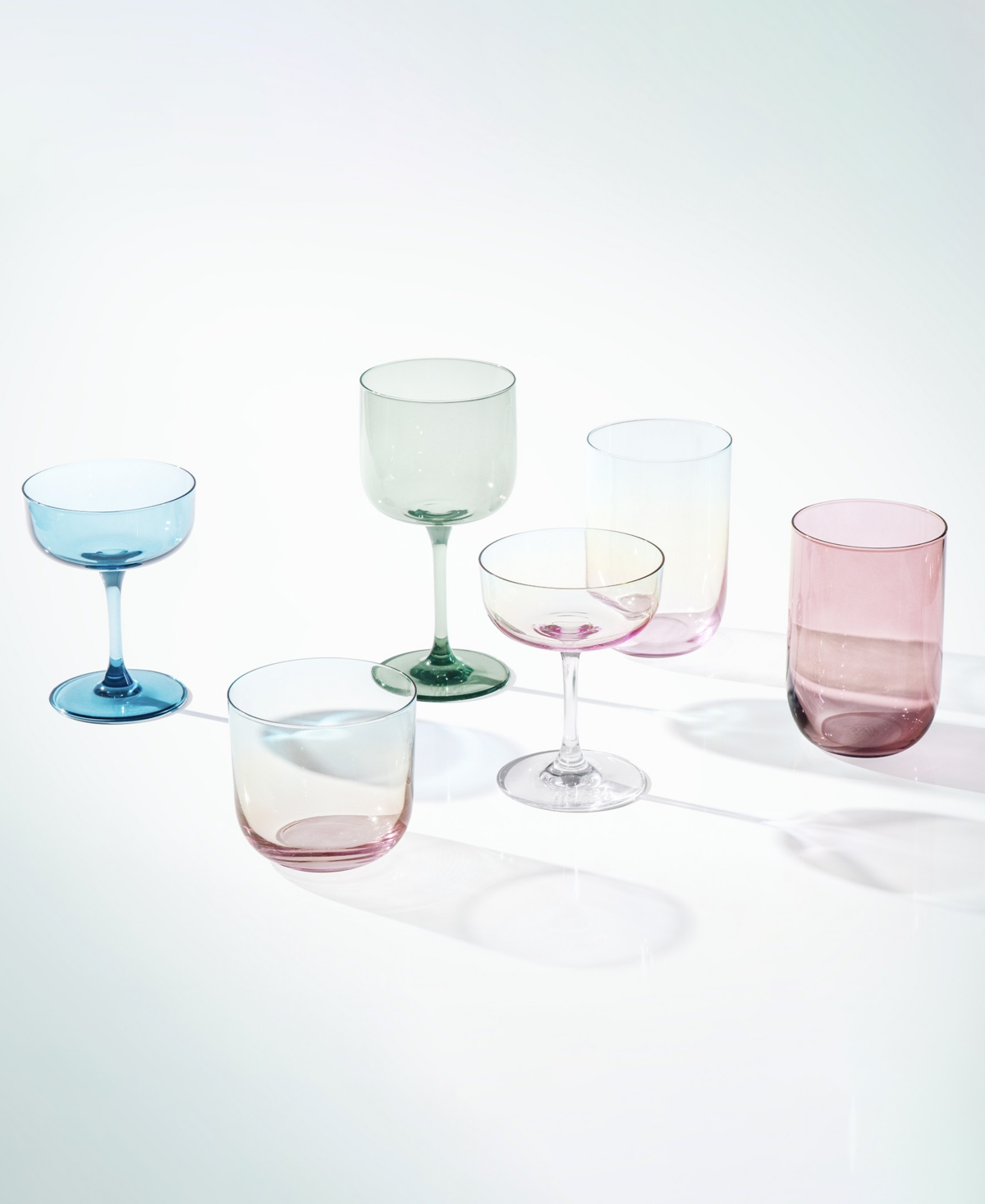Villeroy & Boch Like Double Old Fashioned Tumbler Glasses, Set Of 2 In White