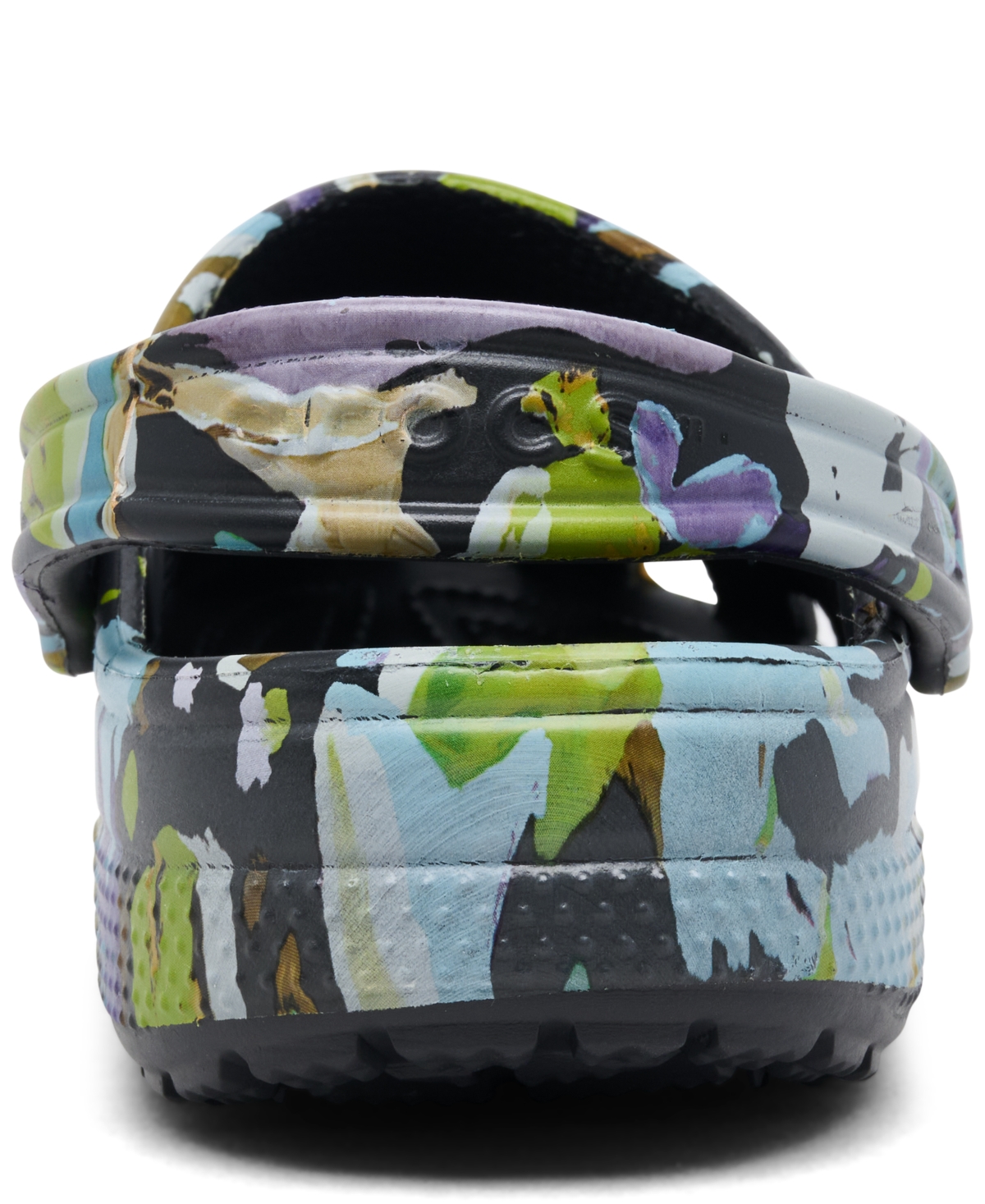 Crocs Women's Classic Painted Floral Clogs From Finish Line In Multi