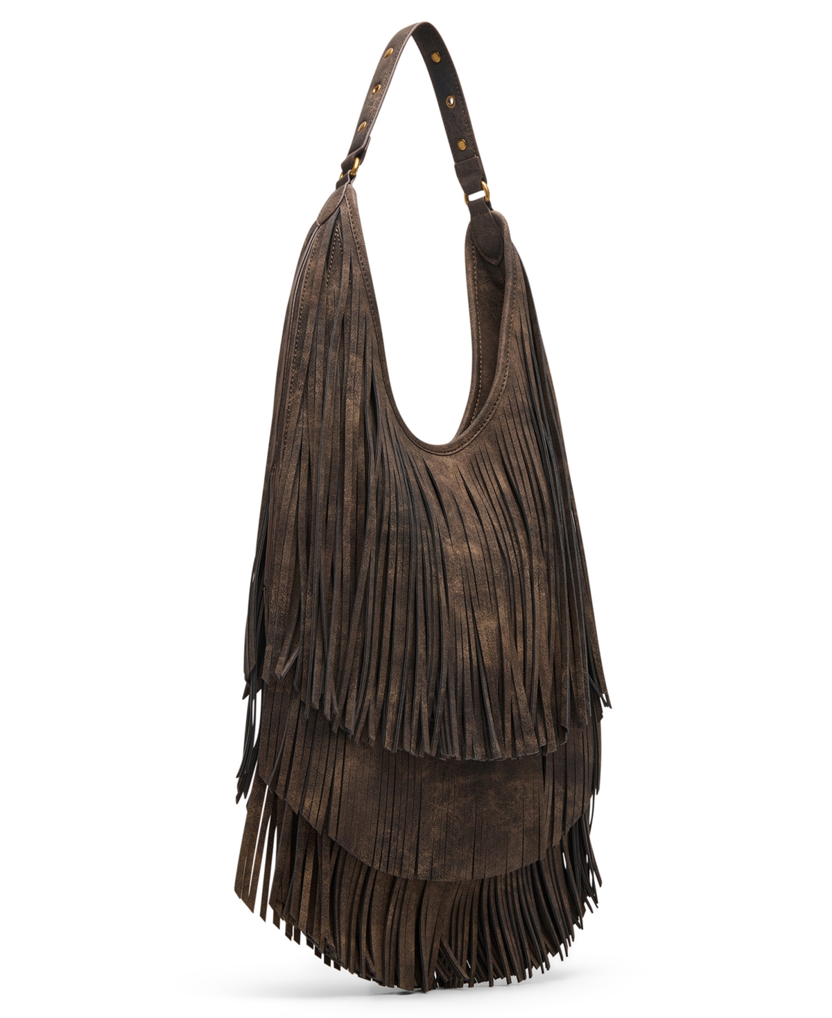 Steve Madden Bfringe Medium Shoulder Bag In Brown